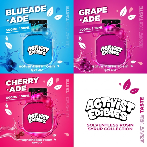 Bulk Deal Activist Edibles Solventless Rosin Syrups