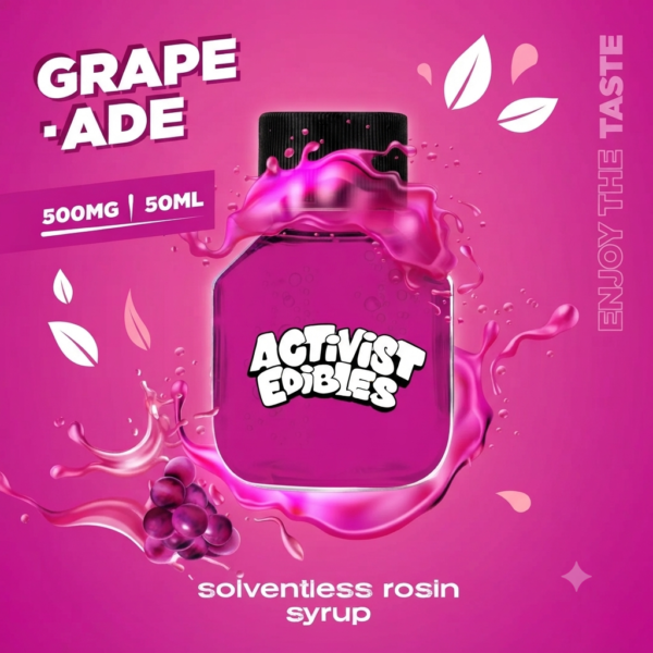 Grapeade Solventless Rosin Syrup 500mg | 50ml